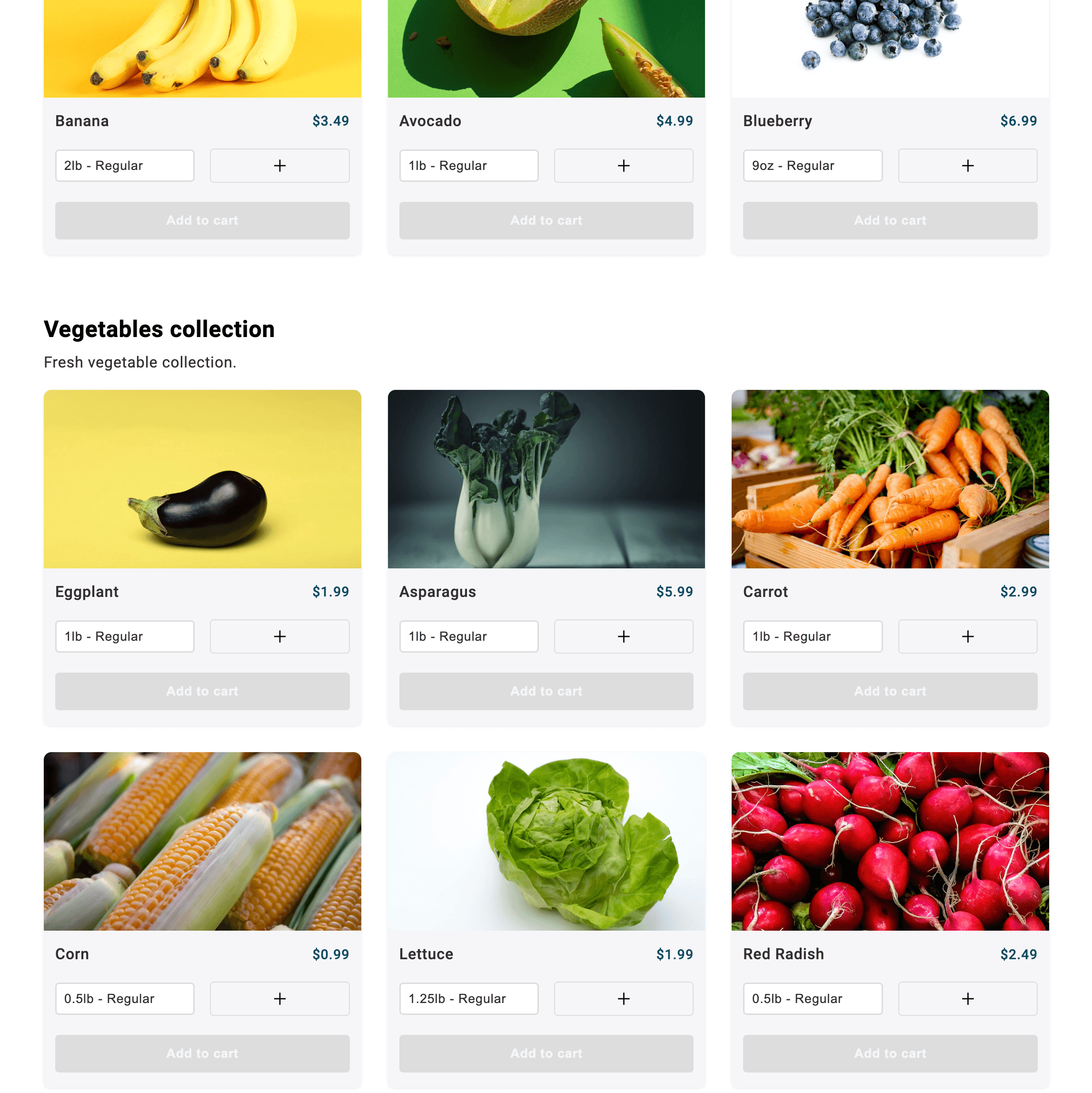Maxgro vegetables collection